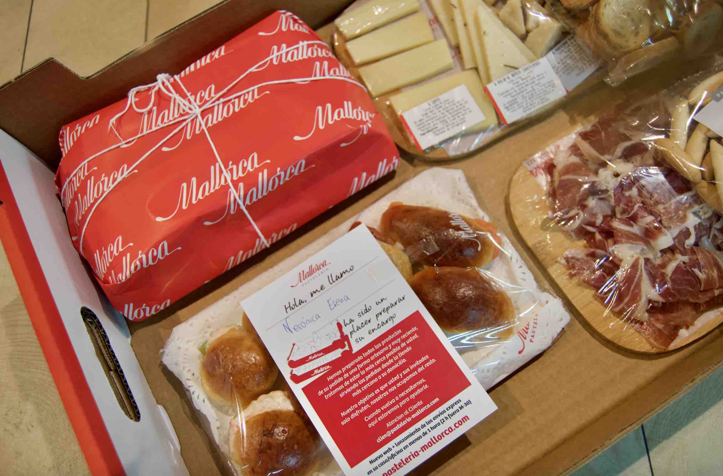 Envases y embalajes de Pastelería Mallorca